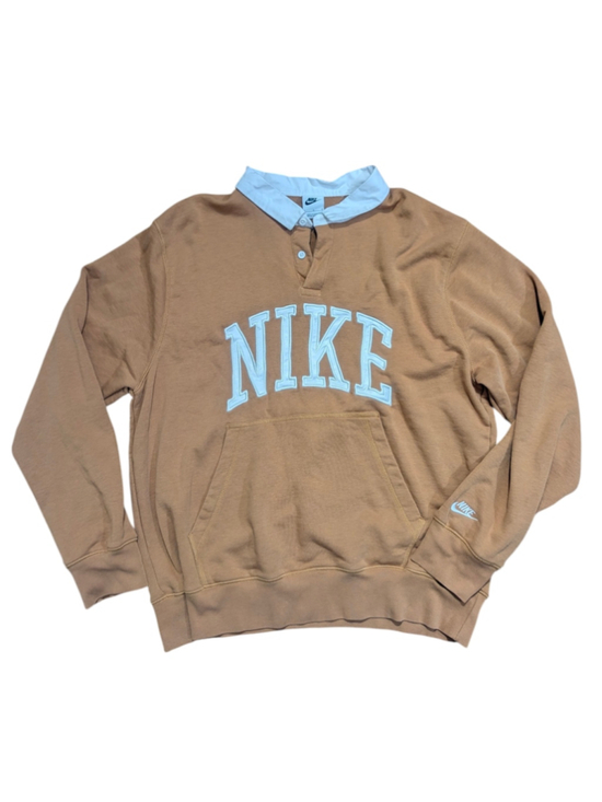 Nike Other - Nike Collared Spell Out Collared Sweatshirt Large